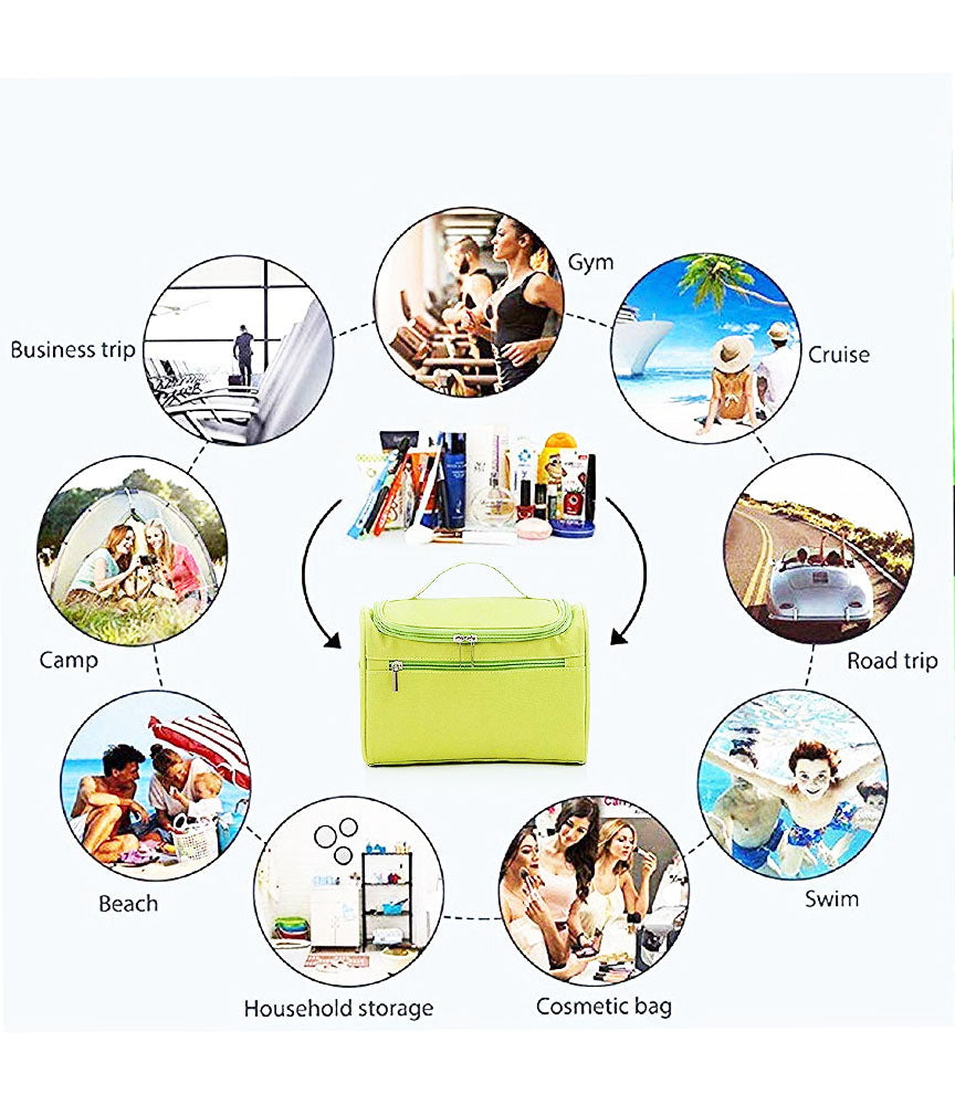 Travel Cosmetic Organizer Bag, Waterproof Wash Bag, Men Women Cosmetic Makeup Bag, Hanging Toiletry Bag, Necessaries Make up Case - TRWSBAGGR