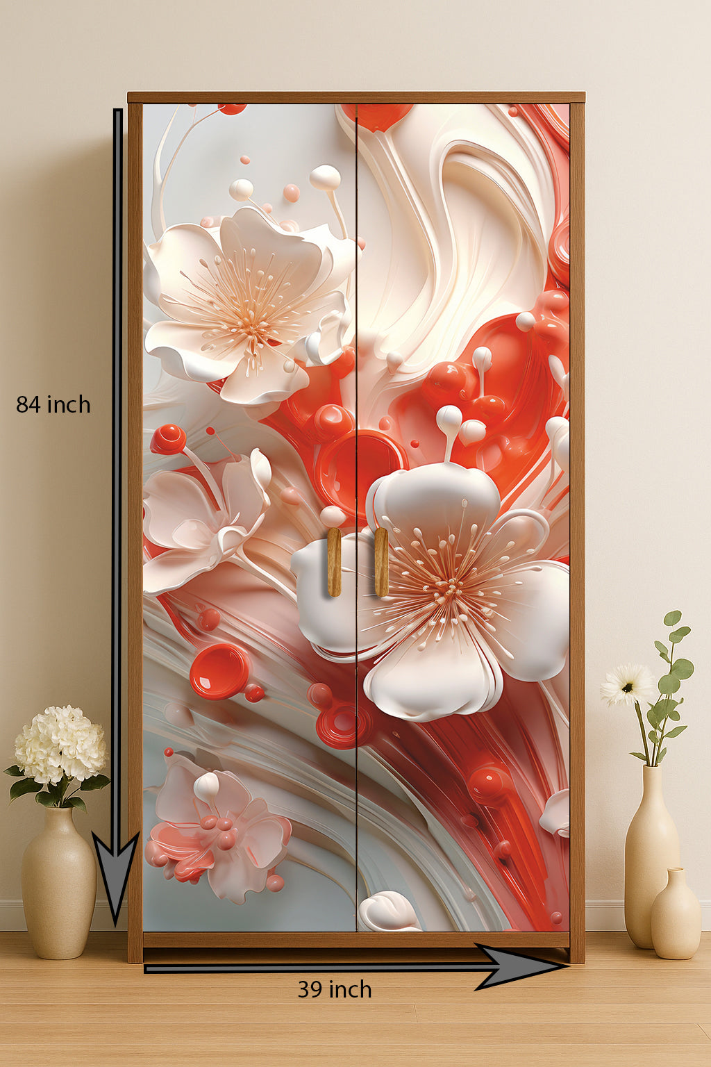 Shopper52 Decorative Wallpaper for Home and Office Almirah Stickers