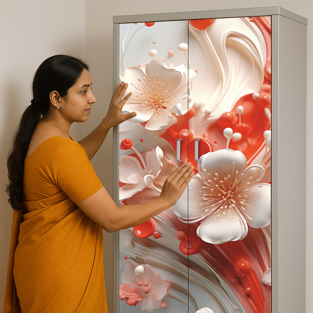 Shopper52 Decorative Wallpaper for Home and Office Almirah Stickers