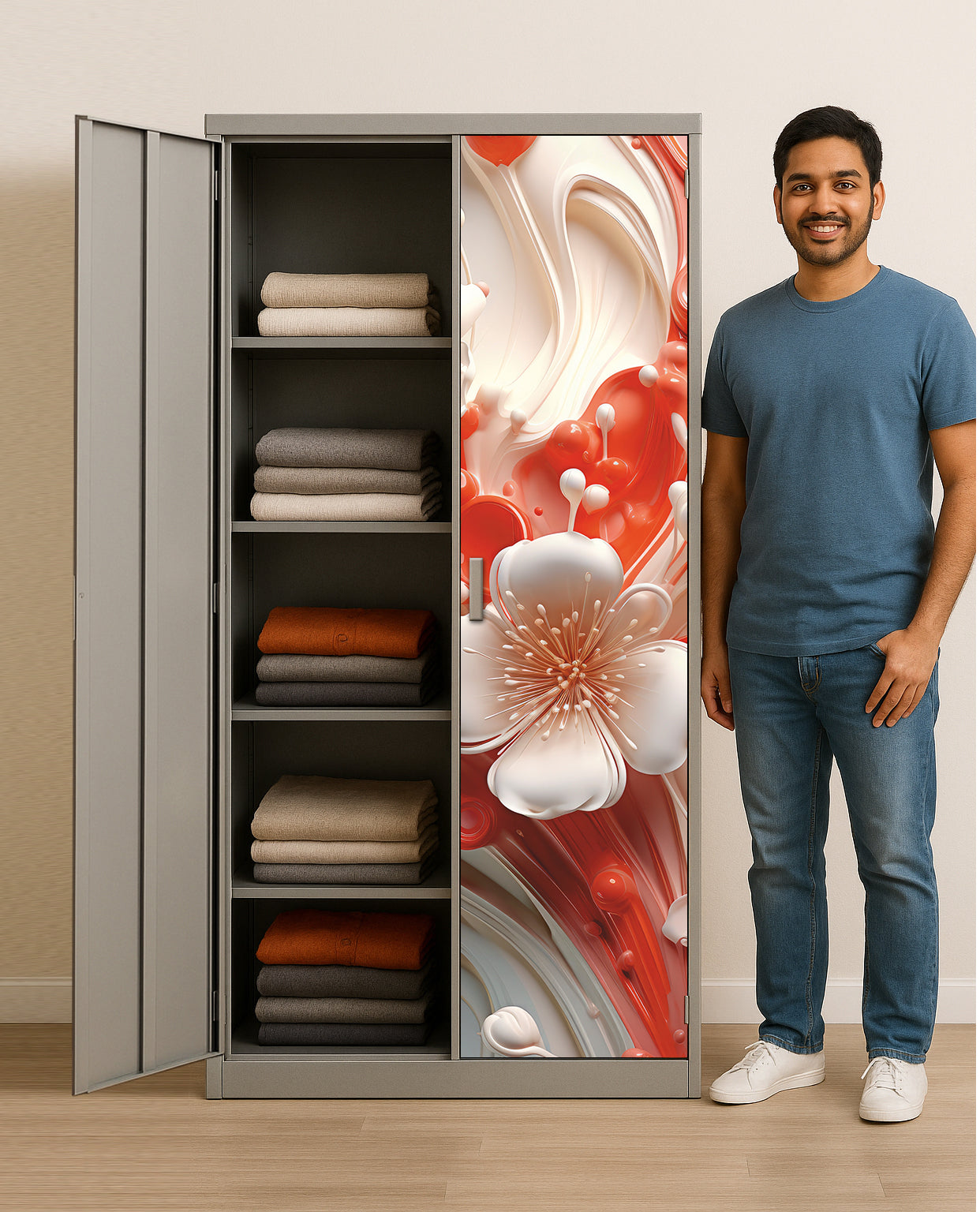 Shopper52 Decorative Wallpaper for Home and Office Almirah Stickers