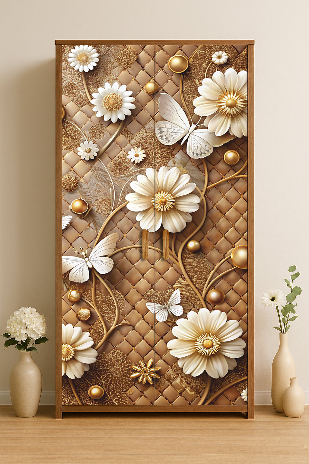 Shopper52 Decorative Wallpaper for Home and Office Almirah Stickers