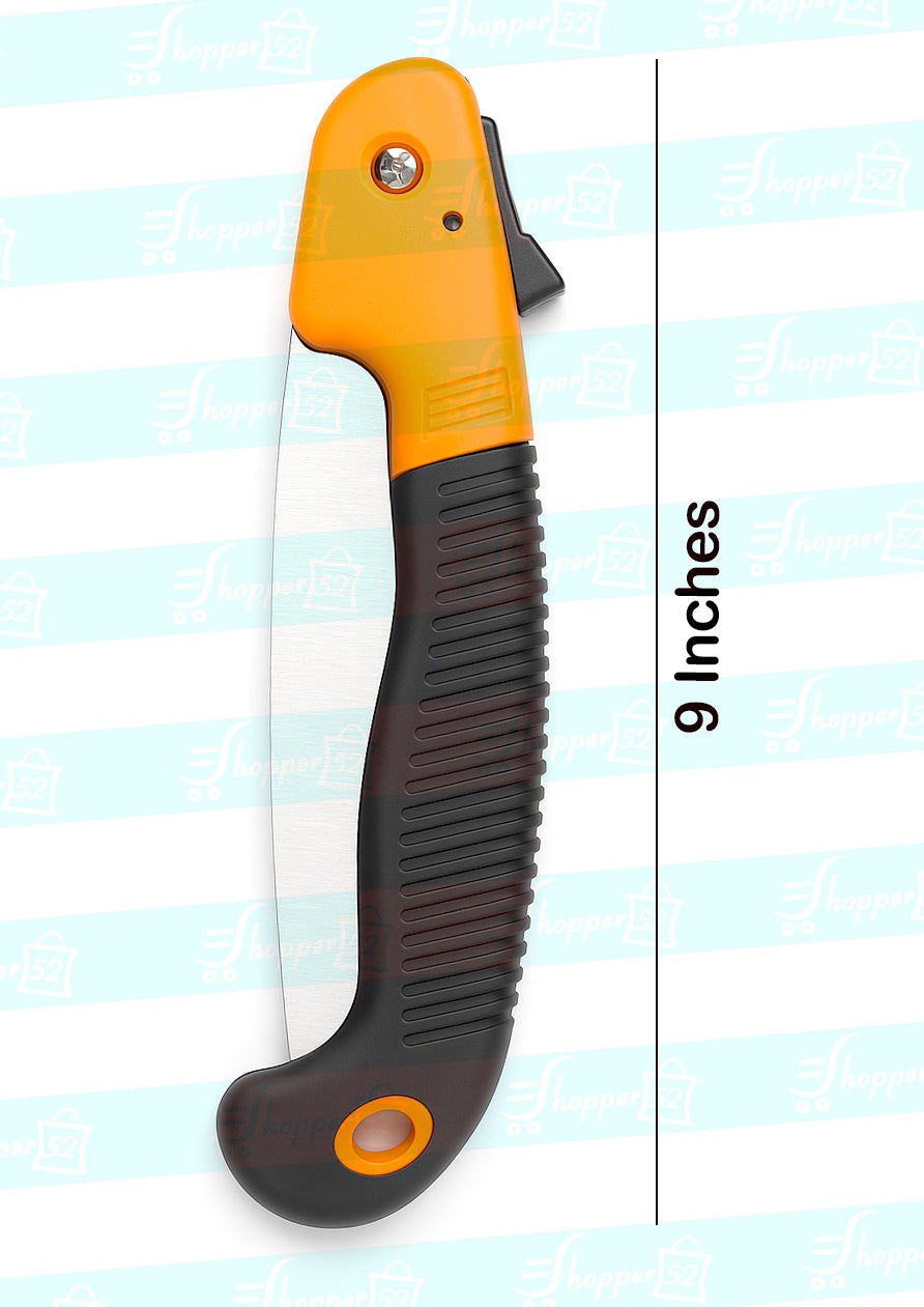 Shopper52 Garden Pruning Saw with Ergonomic Handle, Serrated Steel Blade (SAW-3)
