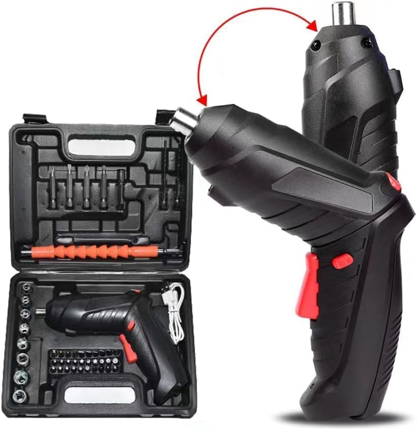 47-in-1 Electric Screwdriver Set | USB Rechargeable Cordless Drill Driver Kit