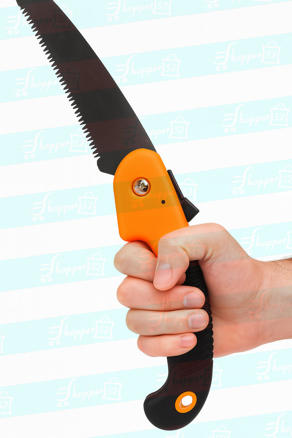 Shopper52 Garden Pruning Saw with Ergonomic Handle, Serrated Steel Blade (SAW-3)