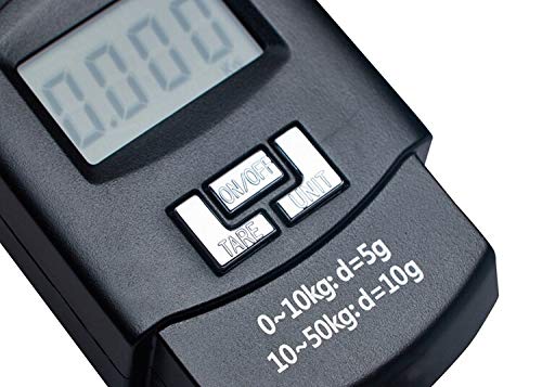 Portable Digital 50 Kg Weighing Scale with Metal Hook Electronic Portable Fishing Hook - 50KGSCALE