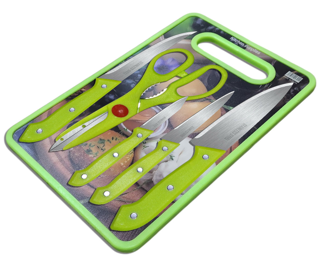 6 Piece Stainless Steel Kitchen Knife Set Knives Set - 6pcKNIFE