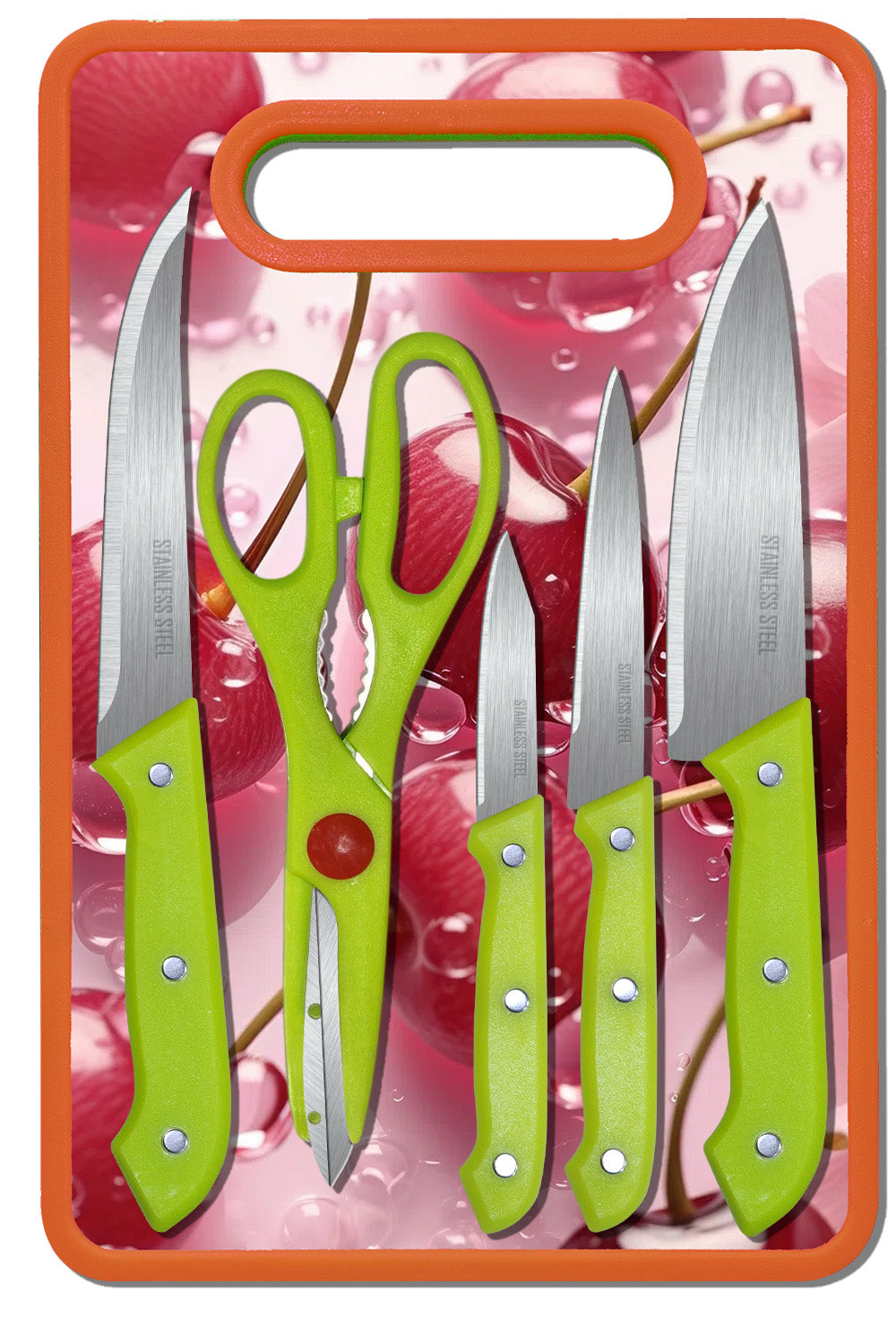 6 Piece Stainless Steel Kitchen Knife Set Knives Set - 6pcKNIFE