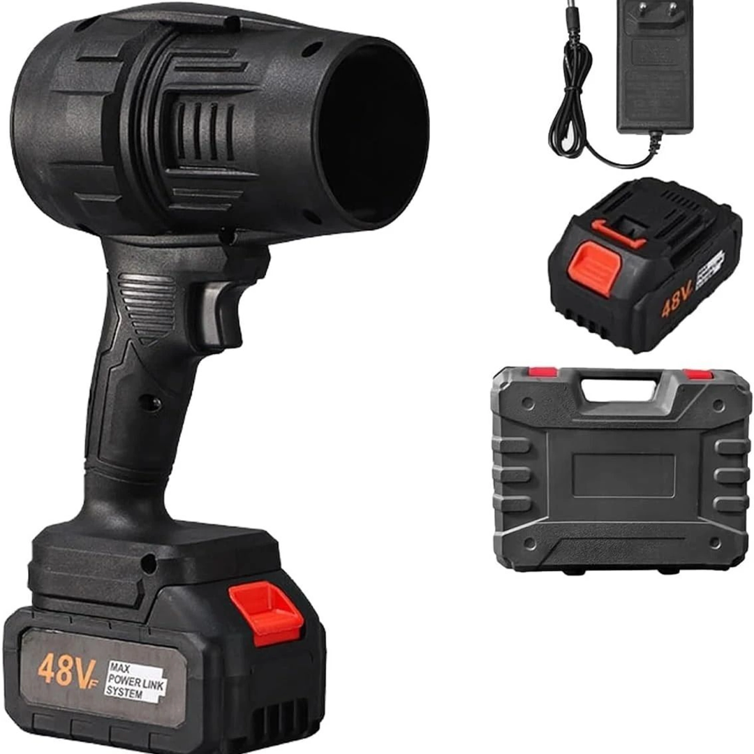 48V Cordless Handheld Turbo Jet Blower | High-Speed Air Duster & Leaf Blower | Rechargeable & Portable