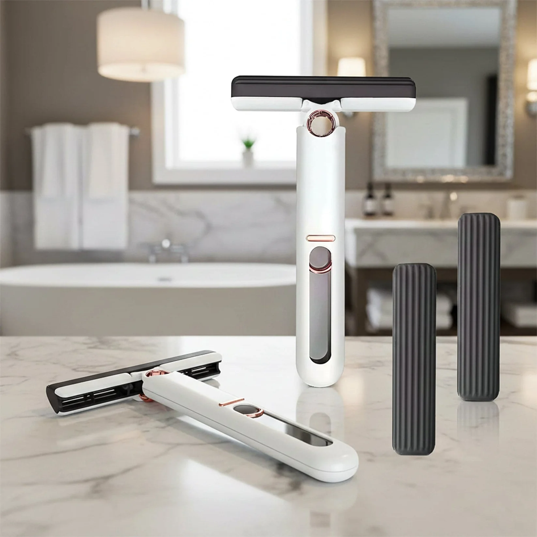 Buy 1 Get 1 FREE | Foldable Self-Squeeze Cleaning Mop | 180° Rotating Head, Easy Drain System
