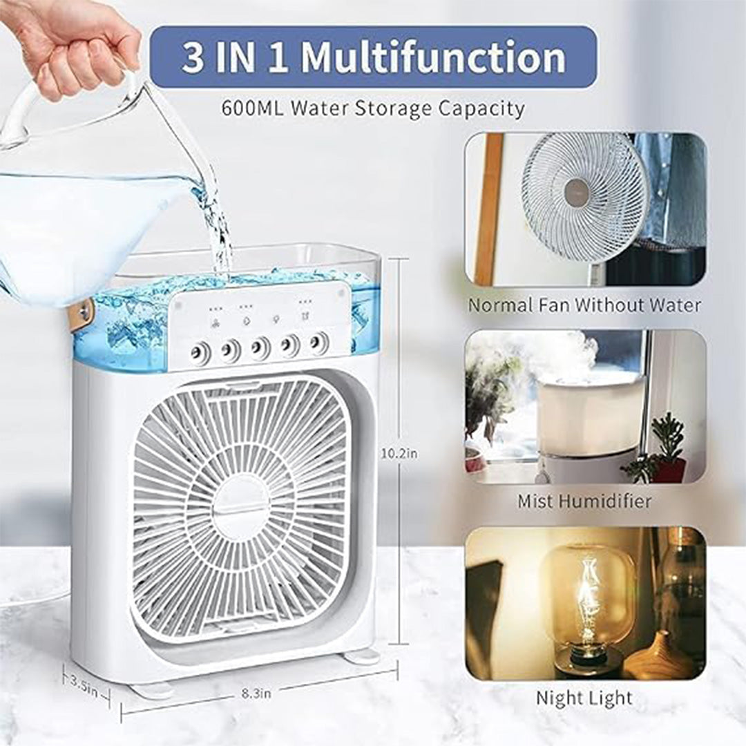 Multifunction Water Spray Mist Fan & Air Cooler