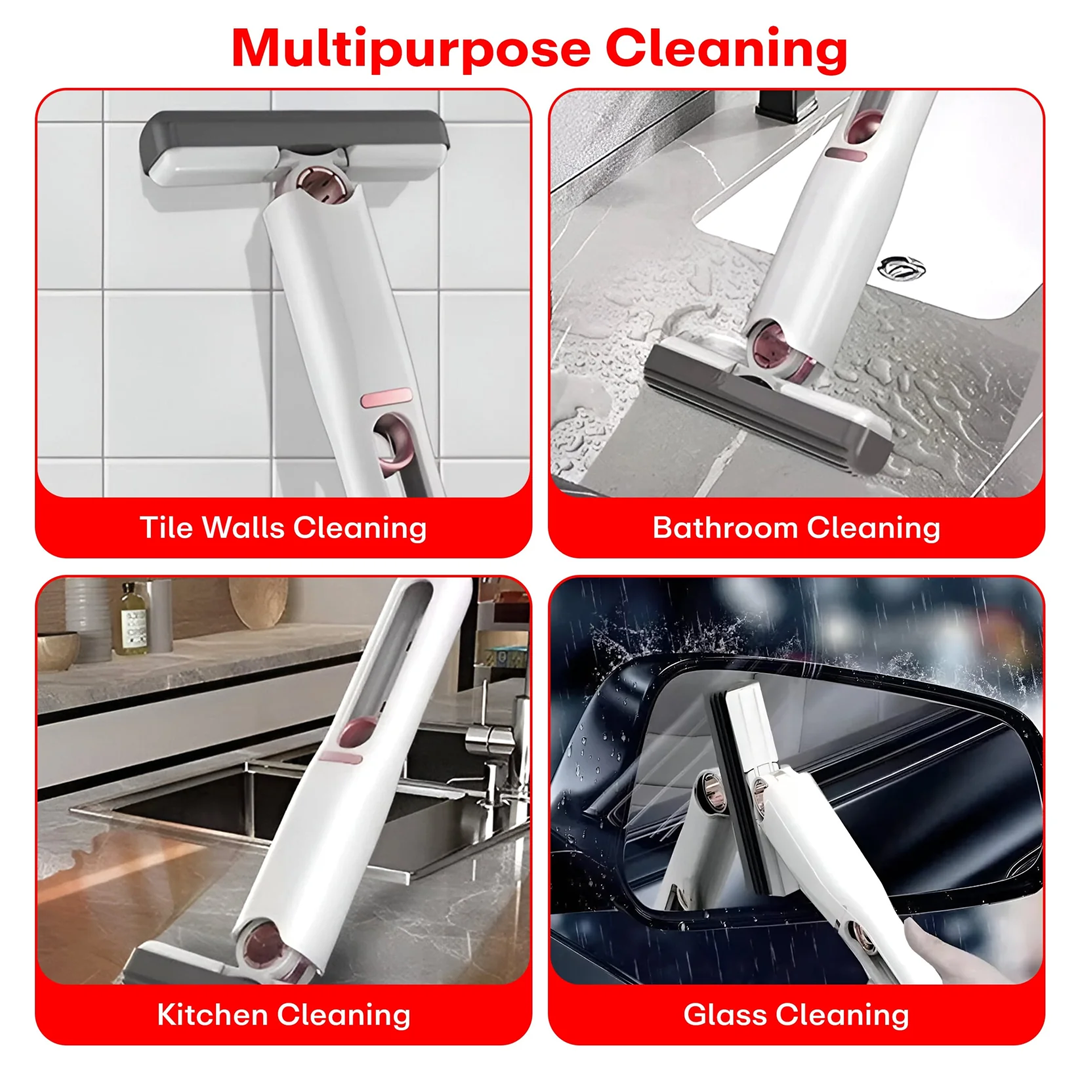 Buy 1 Get 1 FREE | Foldable Self-Squeeze Cleaning Mop | 180° Rotating Head, Easy Drain System