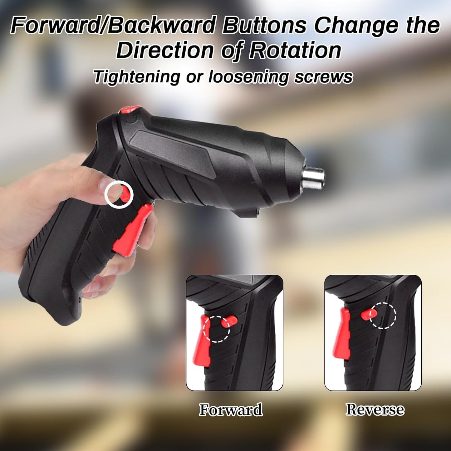 Electric Cordless Screwdriver Kit Set with USB Cable for Home Office DIY - CODE-SCREW-01