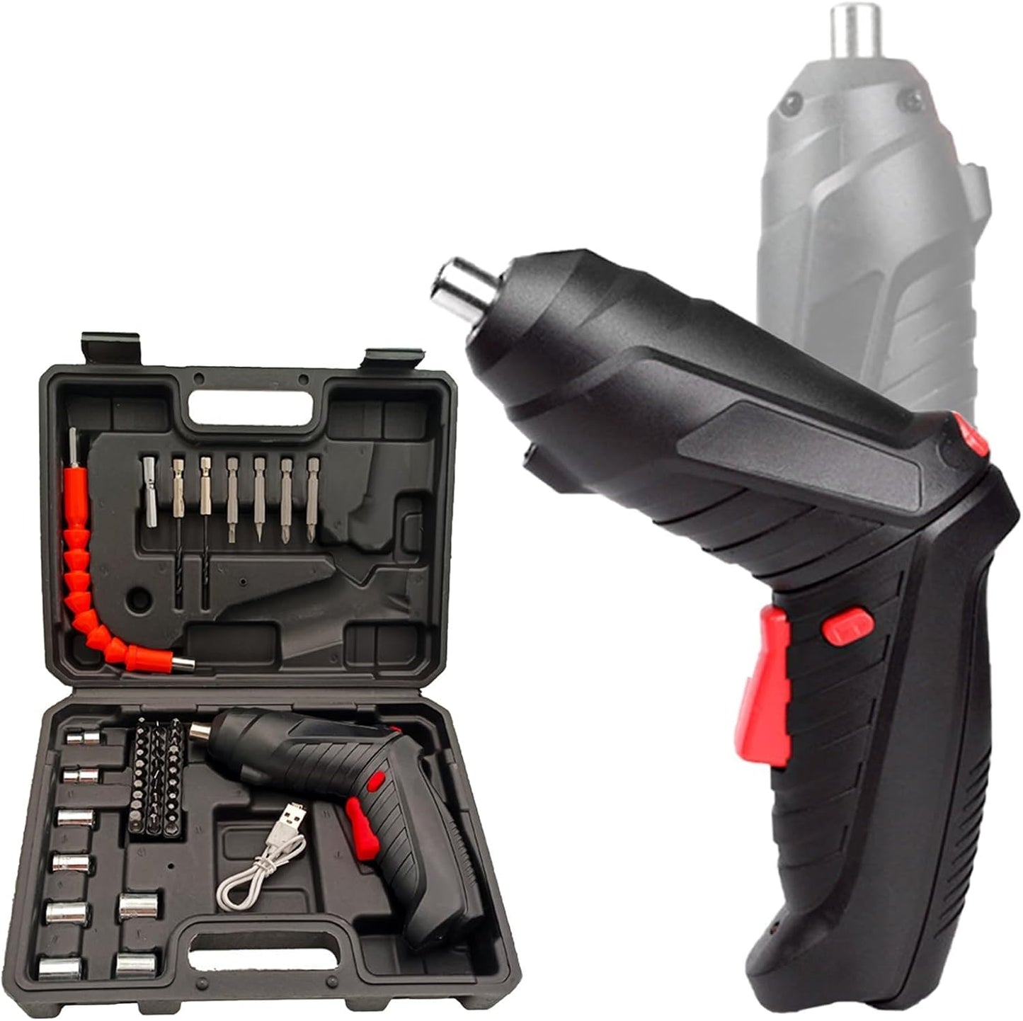Electric Cordless Screwdriver Kit Set with USB Cable for Home Office DIY - CODE-SCREW-01
