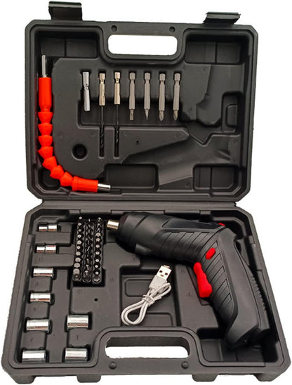 Electric Cordless Screwdriver Kit Set with USB Cable for Home Office DIY - CODE-SCREW-01
