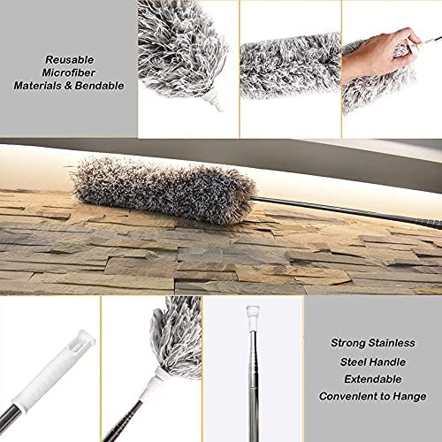 Shopper52 Feather Bendable & Extendable Fan Cleaning Duster-FANDUST