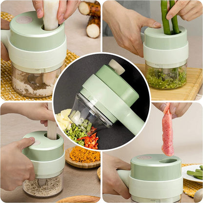 Manual Hand Held Food Chopper to Chop & Cut Fruits, Vegetables, Herbs, Onions for Salsa, Salad – GATCHOP