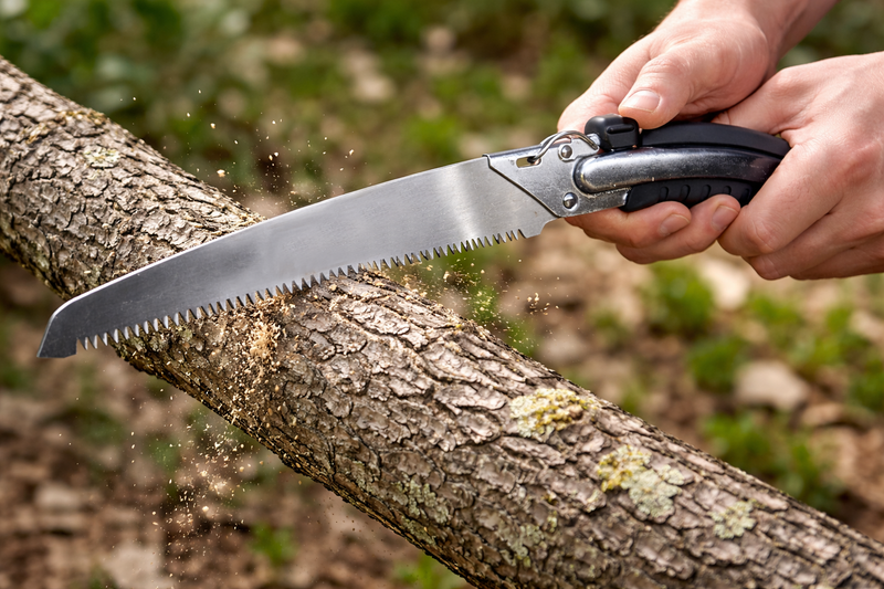 Folding Hand Saw with Sharp Serrated Blade – Portable Pruning Saw for Wood Cutting, Gardening, Camping & Outdoor Use, Durable Steel Blade with Ergonomic Grip (SAW-4)