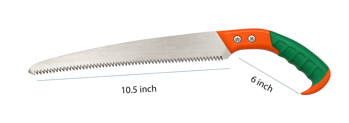 Shopper52 Garden Pruning Saw with Ergonomic Handle, Serrated Steel Blade (SAW-2)