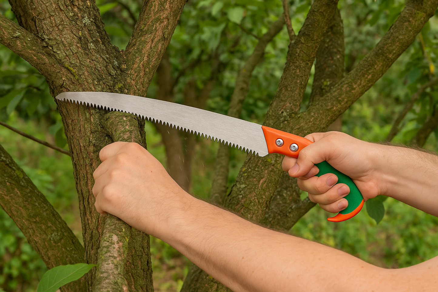 Shopper52 Garden Pruning Saw with Ergonomic Handle, Serrated Steel Blade (SAW-2)