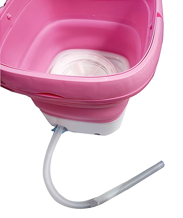Portable Folding Mini Washing Machine – Compact Bucket Washer for Travel, Laundry & Small Clothes, Lightweight Electric Washer for Underwear, Baby Clothes & Socks (WASHMACH)
