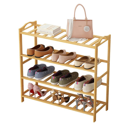 Wooden  Bamboo Shoe Racks Slipper Stand Chappal Storage Organizer Utility Racks -  WOD-SHRK