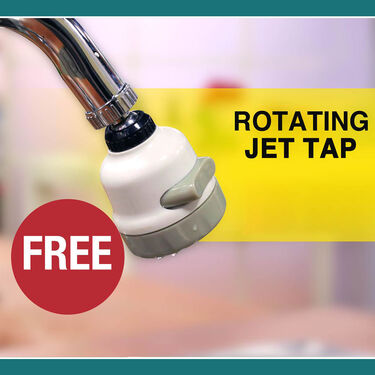 Hose Pipe with Spray Gun + Rotating Jet Tap Free