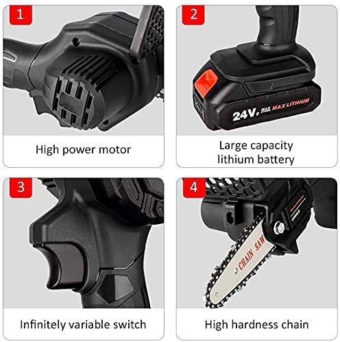 6 Inch Battery Powered Heavy Duty Chainsaw