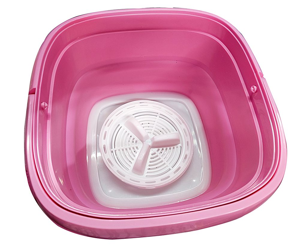Portable Folding Mini Washing Machine – Compact Bucket Washer for Travel, Laundry & Small Clothes, Lightweight Electric Washer for Underwear, Baby Clothes & Socks (WASHMACH)