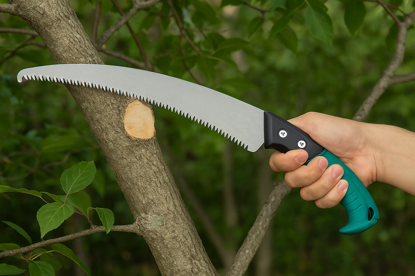 Shopper52 Garden Pruning Saw with Ergonomic Handle, Serrated Steel Blade (SAW-1)