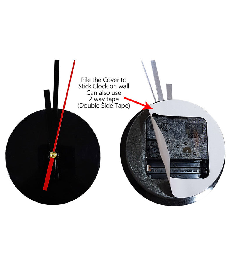 DIY Wall Clock 3D Sticker Home Office Decor 3D Wall Clock (Covering Area:65*65cm) - DIY609S
