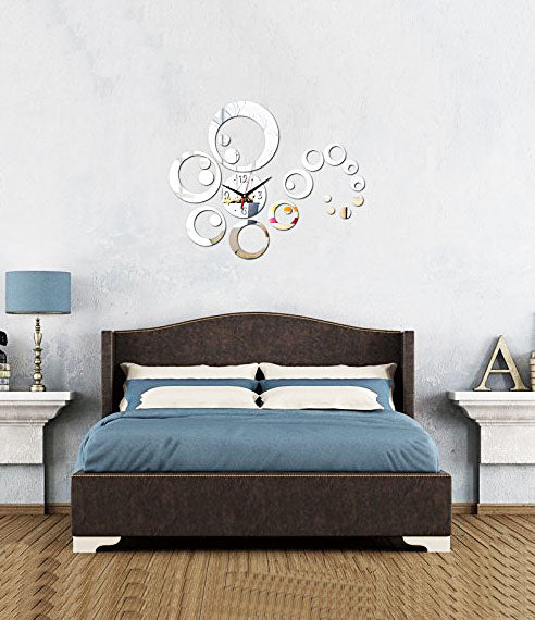 DIY Wall Clock 3D Sticker Home Office Decor 3D Wall Clock (Covering Area:45*56cm) - 0434S
