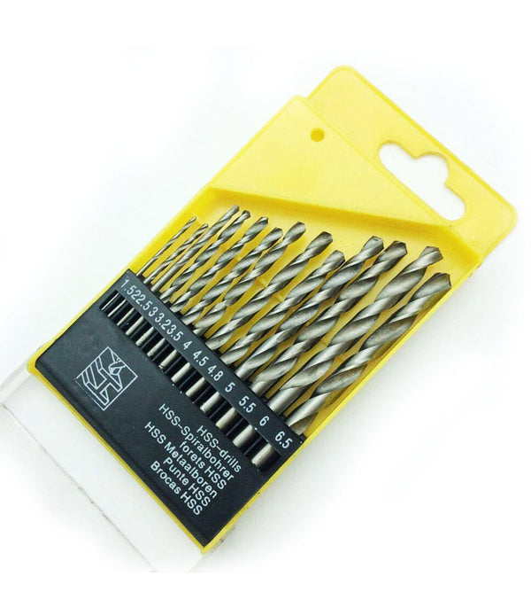 13Pcs Drill Bit Set, All Size Bit for Electric Manual Drilling Machine - 13PDBS