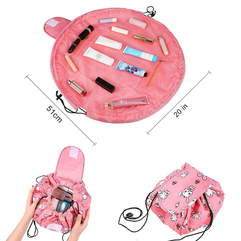 Shopper52 Portable Drawstring Makeup Bag Large Capacity Lazy Cosmetic