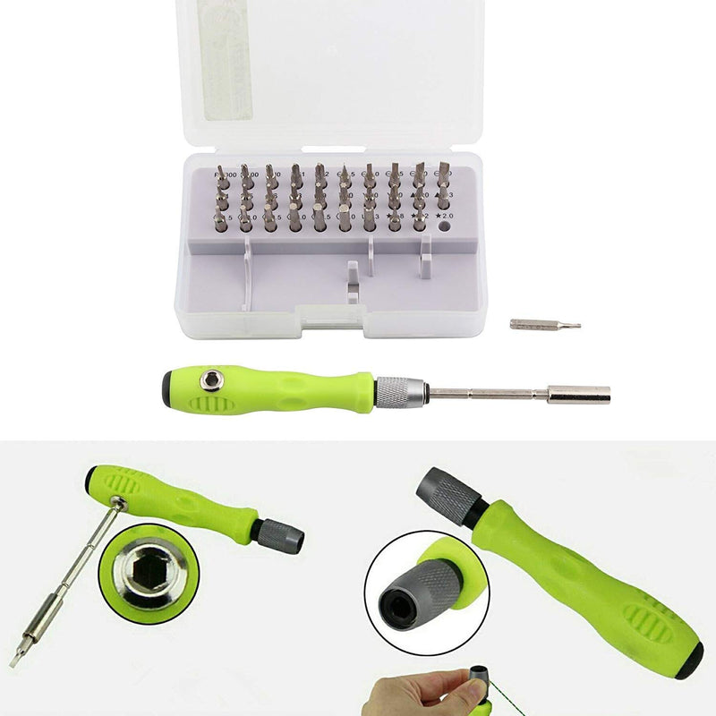 32 In1 Multi-Bit Screwdriver Set For Mobile Laptop PC Repair Tool Kit - 32PCSCREW