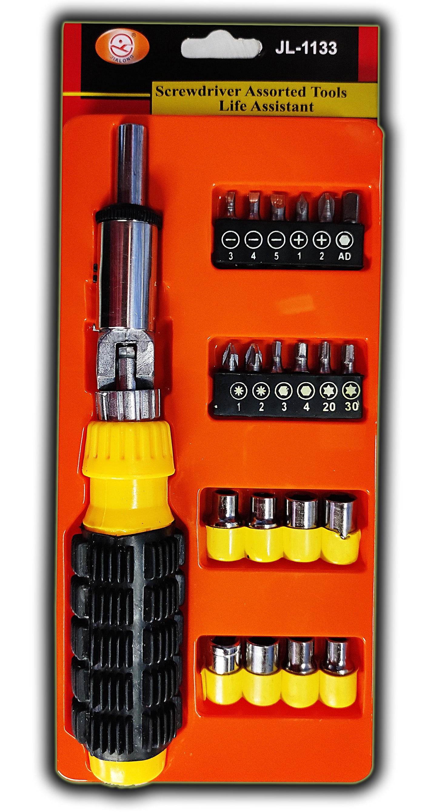 Multi purpose 21 Pcs Screwdriver Socket Set Combination Tool Wrench Tool Kit Magnetic Toolkit – 36PCTK