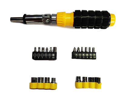 Multi purpose 21 Pcs Screwdriver Socket Set Combination Tool Wrench Tool Kit Magnetic Toolkit – 36PCTK