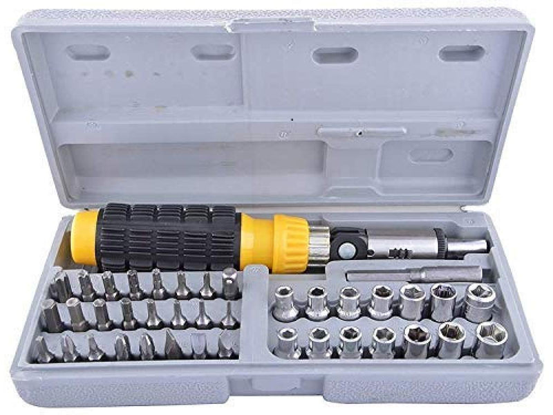 10mm Powerful Electric Drill Machine with 41PC Screwdriver Set and 48in1 Wrench Spanner Set