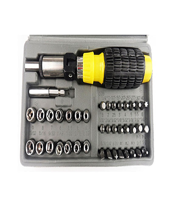 41 in 1 Pcs Tool Kit &amp; Screwdriver and Socket Set Automobile Tool Box Set - 41PCTK