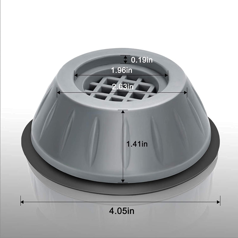 4 Pcs Washing Machine Stand Anti Vibration Pads Washer Foot Pads Dryer Heightening Pads Stabilizer Support Stand for Home - 4PCPAD