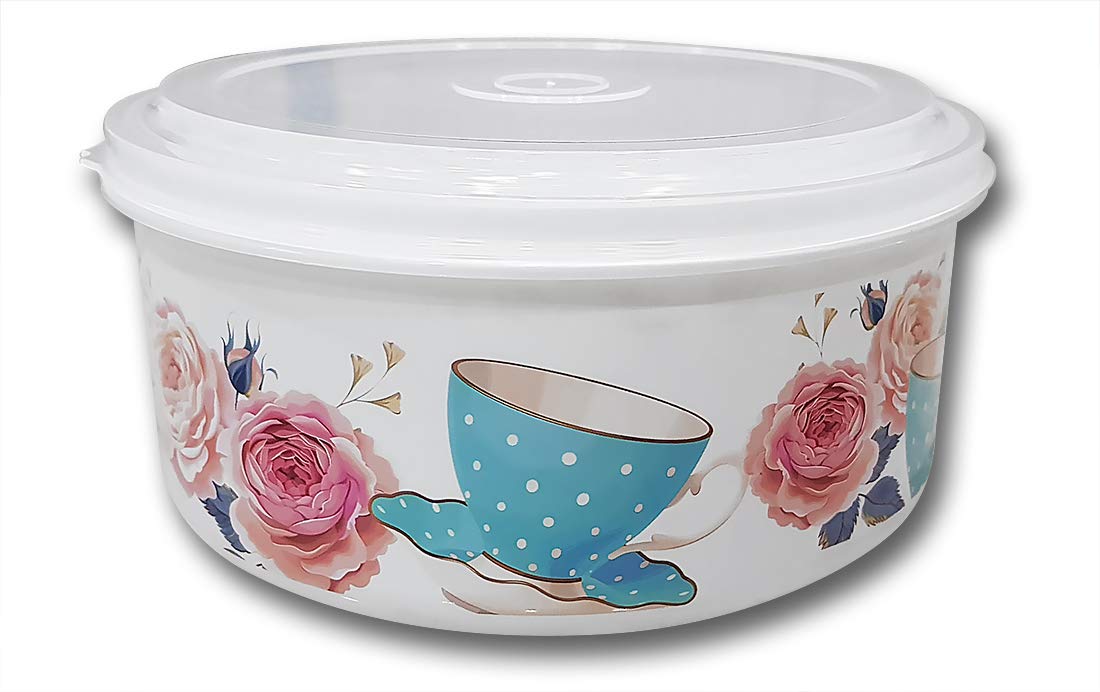 Plastic Lunch Box Tiffin Dabba Multi Purpose Containers for Home Office Use - 5PCRDLUNCH-BU