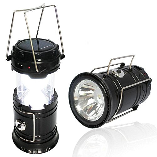 Solar Rechargeable 6LED Camping Lantern Light Solar Lamp Torch G-85 - 6LEDG85