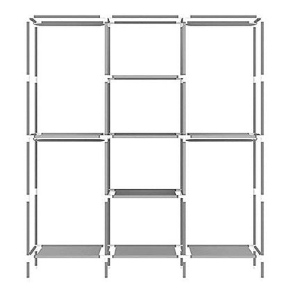 Fancy and Portable Fabric Foldable 3 Door Collapsible Wardrobe - 88130A-MR