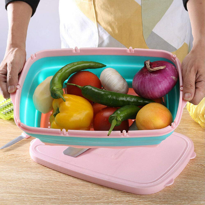 9in1 Multifunctional Chopper Cutting Boards Slicer Grater Peeler Durable Rice Collapsible Strainer - 9in1CHOP