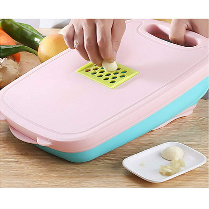 9in1 Multifunctional Chopper Cutting Boards Slicer Grater Peeler Durable Rice Collapsible Strainer - 9in1CHOP