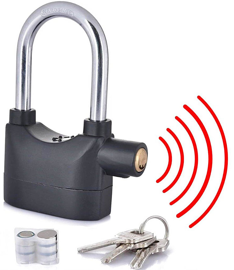 Antitheft Motion Sensor Security Padlock Siren Alarm lock  - ALRMLOCK