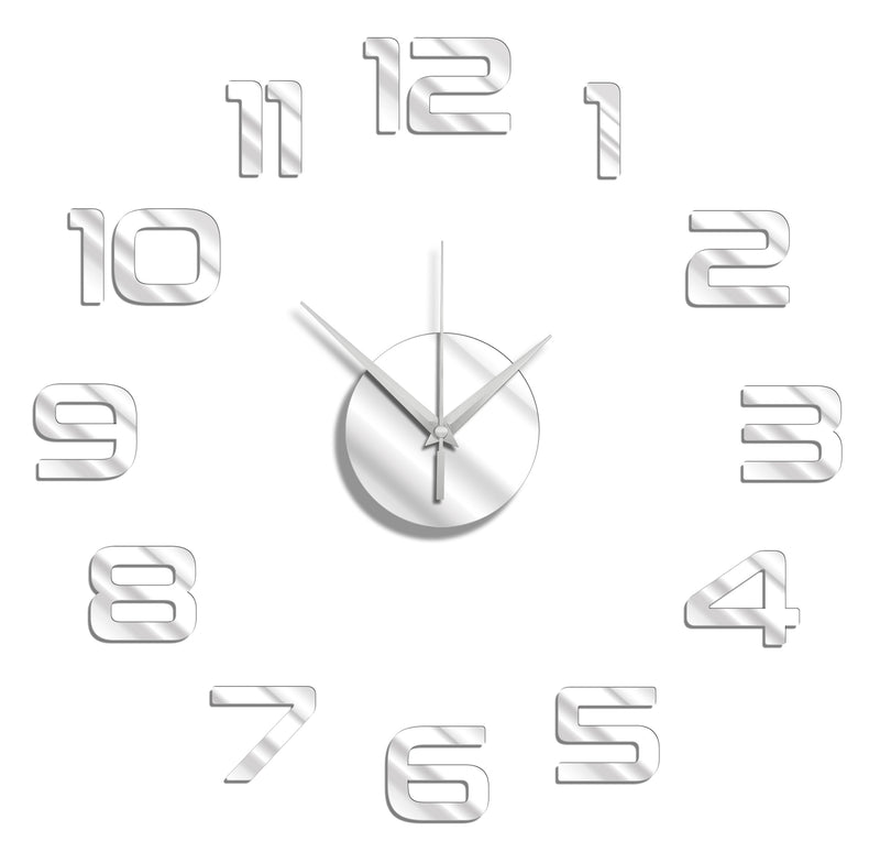 DIY Wall Clock 3D Sticker Home Office Decor 3D Wall Clock (Covering Area : 30cm * 30cm) - AL002S-30CM