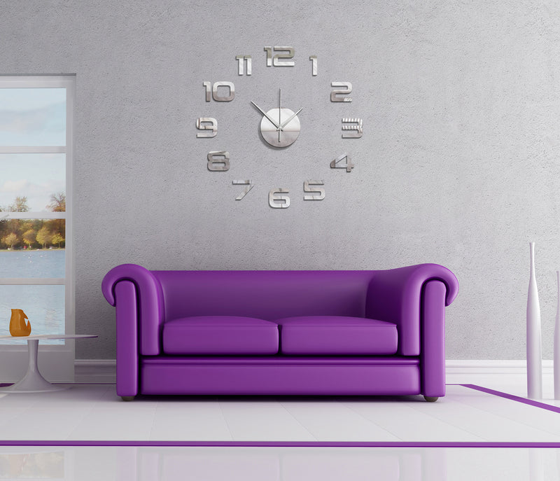 DIY Wall Clock 3D Sticker Home Office Decor 3D Wall Clock- AL002S