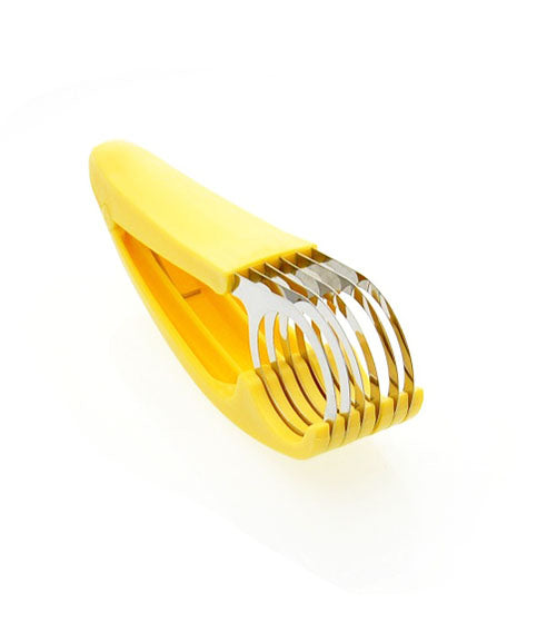 Bananza Stainless Steel Banana Slicer, Silver - BANCUT