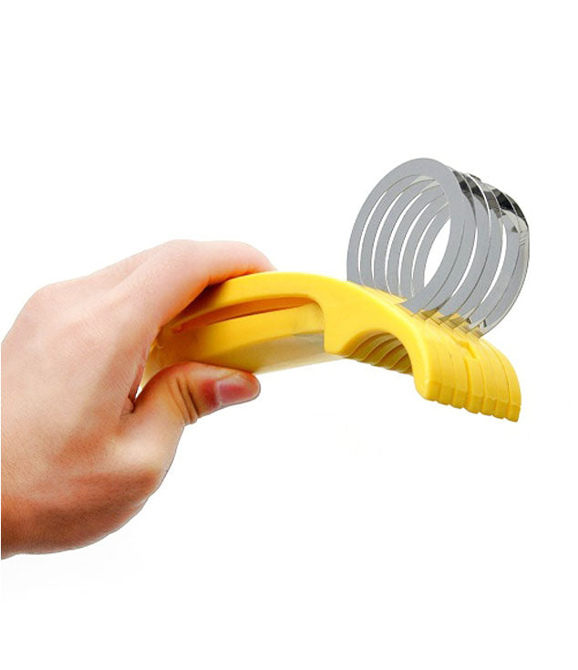 Bananza Stainless Steel Banana Slicer, Silver - BANCUT
