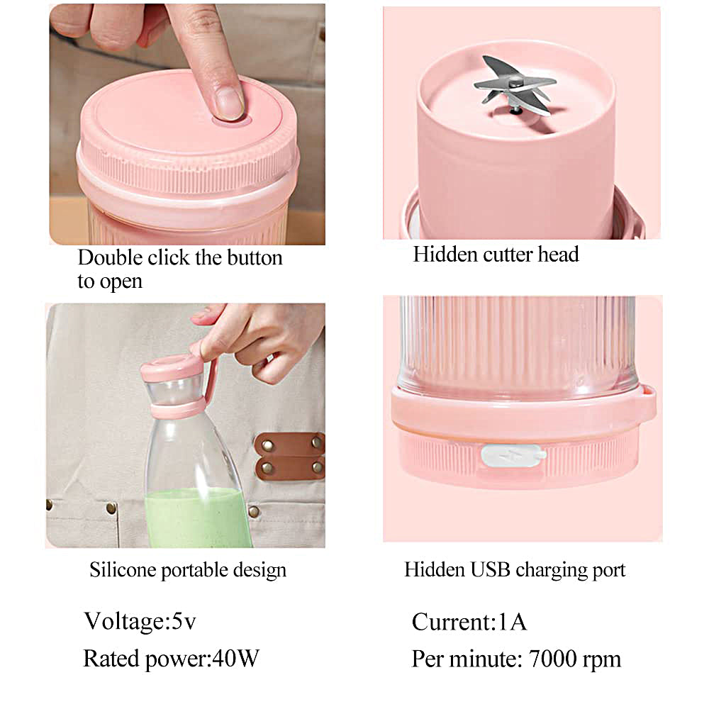 Mini Electric Portable Blender Juicer Mixer Smoothie For Sports Travel And Outdoors - BOTJUICER
